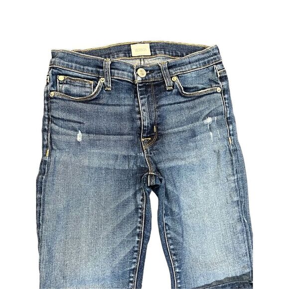 Hudson Distressed Nico Mid Rise Super Skinny Jeans Size 27 - Picture 3 of 4
